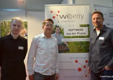 Florian Groeger, Torsten Peronne, and Frank Bremer from wiberry GmbH